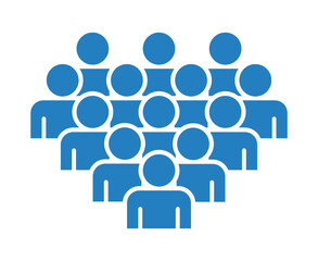 Symbol, ikona ludzi. Plik wektorowy.