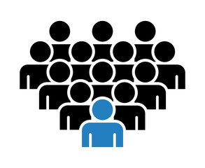 Symbol, ikona ludzi. Plik wektorowy.