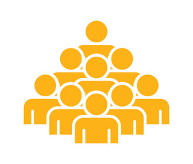 Symbol, ikona ludzi. Plik wektorowy.