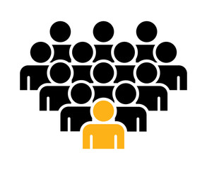 Symbol, ikona ludzi. Plik wektorowy.