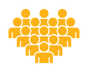 Symbol, ikona ludzi. Plik wektorowy.