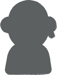 World pride day, mancolor icon grunge style vector