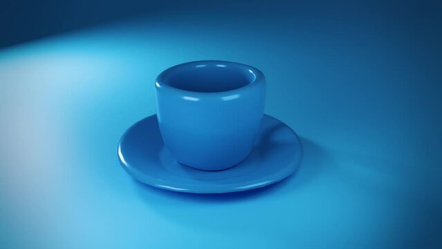 blue cup