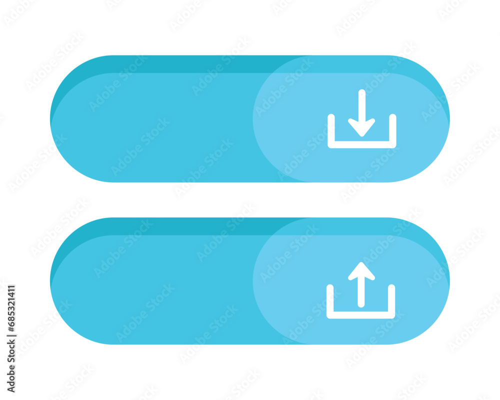 Poster ui ux element download button
