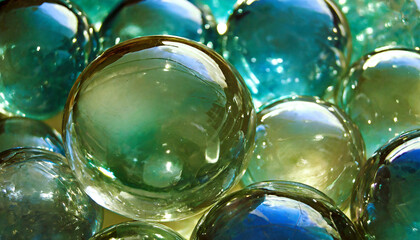a close up view of a bunch of glass spheres this image can be used for various purposes