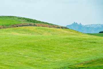 Lucania summer countryside landscape, Basilicata, Italy