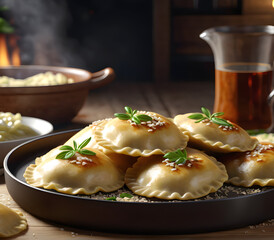 Pierogi Perfection: A Journey into the Art of Traditional Polish Pierogi-Making. generative AI