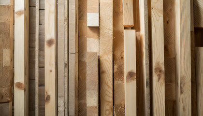 wood timber construction material for background and texture