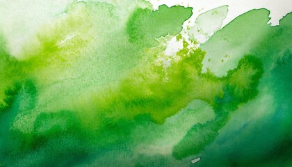 Fototapeta na wymiar green watercolor texture