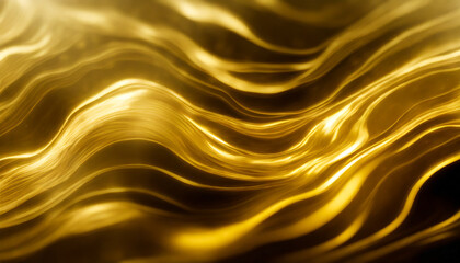 abstract background gold liquid golden wave background