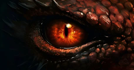 Fotobehang Eye of a Dragon © DGS