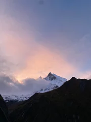 Papier Peint photo autocollant Annapurna Annapurna mountain at sunrise time