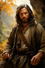 Obraz premium Portrait of Jesus Christ,Christian faith 
