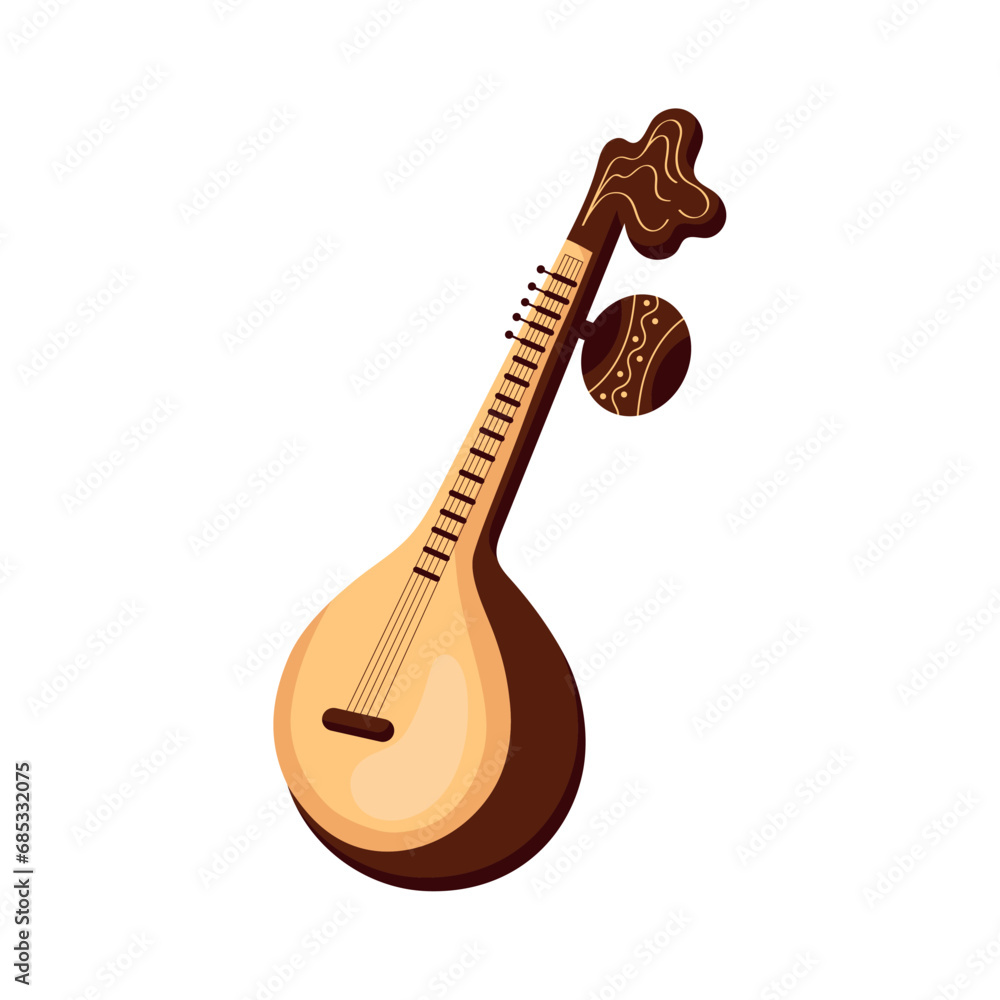 Sticker vasant hindu sitar