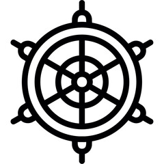 Ship's wheel Icon