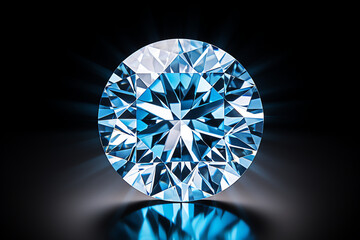 diamant on black, AI generated