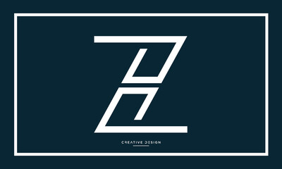 ZH or HZ Alphabet letters logo icon monogram