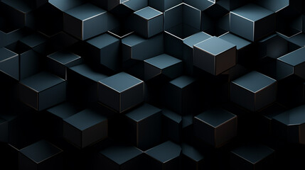 Modern black blue abstract background. Minimal. Color gradient. Dark. Web banner. Geometric shape. 3d effect.