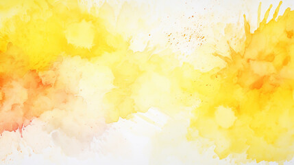 Naklejka na ściany i meble brush yellow watercolor.color shades space image