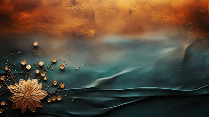 beautiful islam background with transparent arabic abstract caligraphy