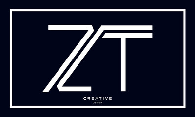 Alphabet letters logo icon ZT or TS