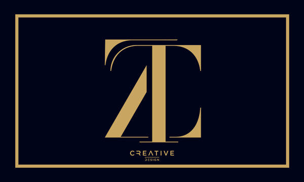 Alphabet letters logo icon ZT or TS