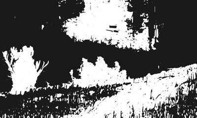 Grunge detailed black abstract texture. Vector background