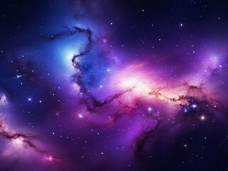 Generative Ai Space Galaxy Background High Quality Template