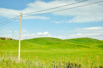 summer countryside landscape, Basilicata, Italy 