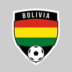 Shield Football Team Badge of Bolivia