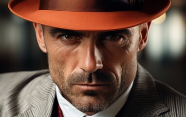 mob boss dramatic portrait