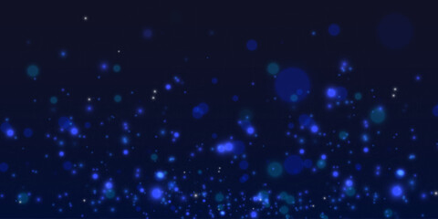 Amazing panorama of the blue night sky Milky Way and stars on a dark background. Vector illustration. EPS 10