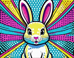 Cute Easter bunny - 685360614