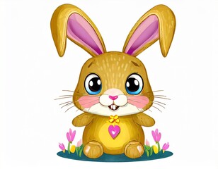 Cute Easter bunny - 685360637