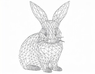 Cute Easter bunny - 685360638