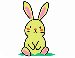 Cute Easter bunny - 685360640