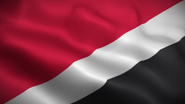 Sealand flag waving animation, perfect loop, official colors, 4K video