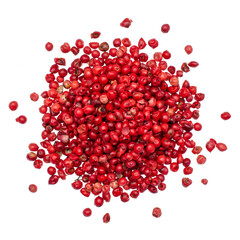 Whole pink pepper - spice transparent background png - obrazy, fototapety, plakaty