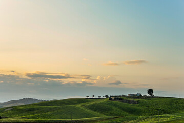 Fototapeta premium summer countryside landscape, Basilicata, Italy 
