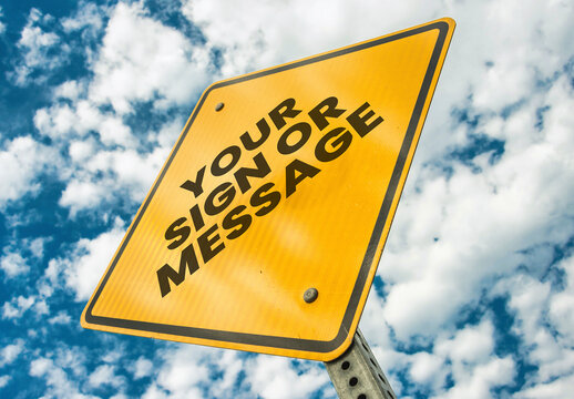 Sign from Below Mockup
