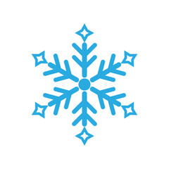snowflake on a white isolated.Vector illustration