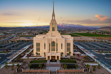  The Red Cliffs Lds temple in Saint George Utah 