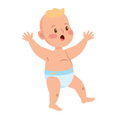 baby boy in diaper design