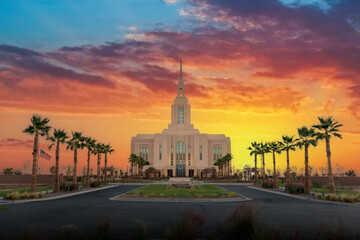  The Red Cliffs Lds temple in Saint George Utah  - Powered by Adobe