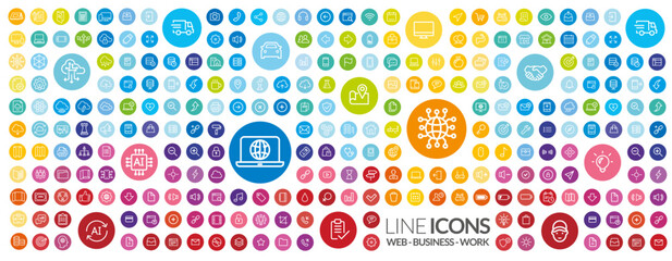 icons collection circle