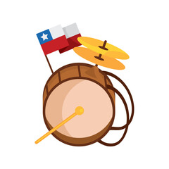 chile chinchinero drum instrument isolated