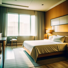 Modern Luxury Unveiled: Step Inside the Ultimate Tranquil Retreat of a Sleek Hotel Room!