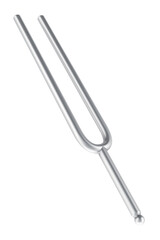 Tuning Fork, 3D rendering isolated on transparent background