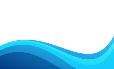 Abstract blue background with wave, Blue banner