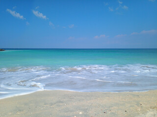Fototapeta na wymiar United Arab Emirates. Sea view. Sharjah beach. Sea UAE. Beautiful beach.